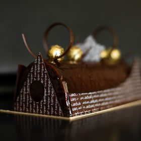 Salted Caramel Bûche de Noël